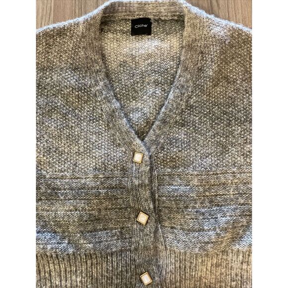 Cliche Women's Ombre Cropped Sweater Size Small - Picture 3 of 12